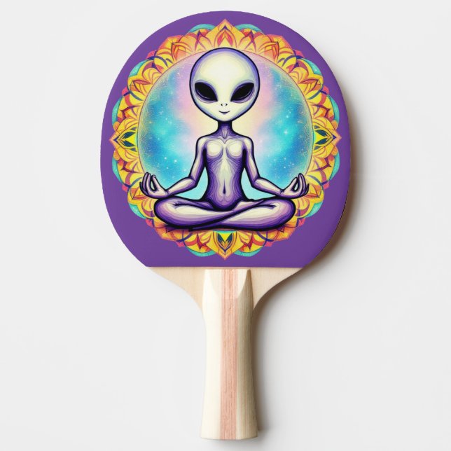 Galactic Meditation Ping Pong Paddle (Front)