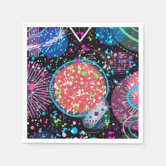 Galactic Neighbourhood: Abstract  Napkin (Front)