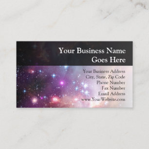 Galactic Outer Space Purple Business Card