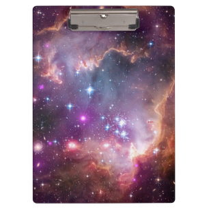 Galactic Outer Space Purple Nebulae Clipboard