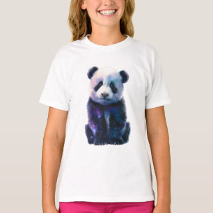Galactic Panda Space Cub Kids T-Shirt