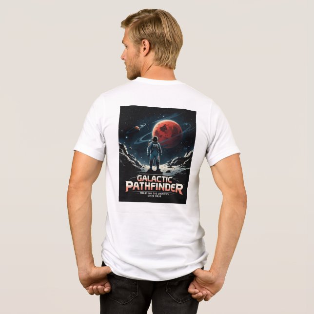 Galactic Pathfinder Space Exploration Design Tri-Blend Shirt (Back Full)
