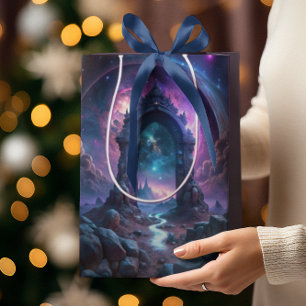 Galactic Portal Fantasy Cosmic Gateway Medium Gift Bag