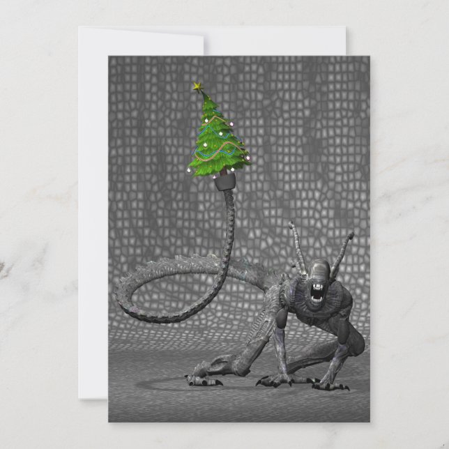 Galactic Santa Claus Invitation (Front)