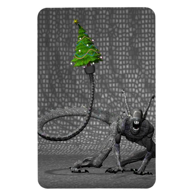 Galactic Santa Claus Magnet (Vertical)