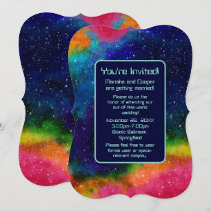 Galactic Sci-Fi Wedding Invitation