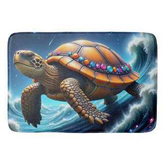 Galactic Sea Turtle Bath Mat