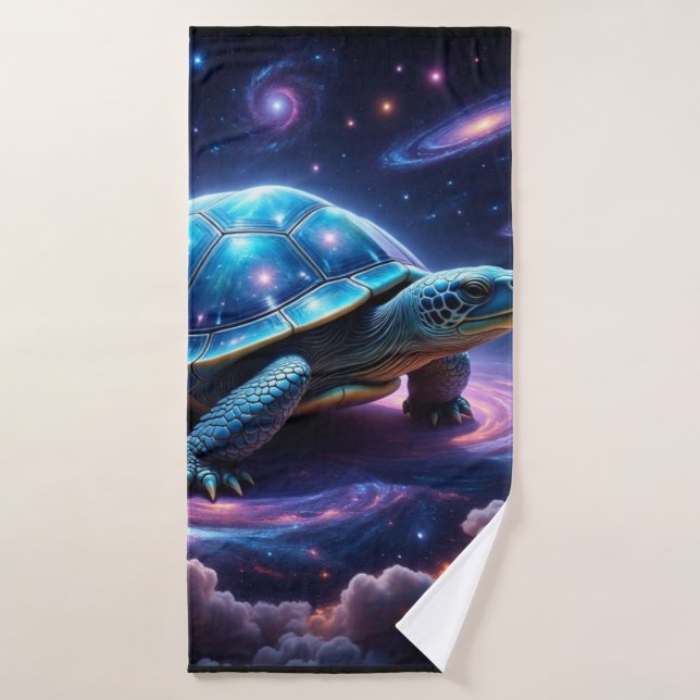 Galactic Sea Turtle Bath Towel (Bath Towel)