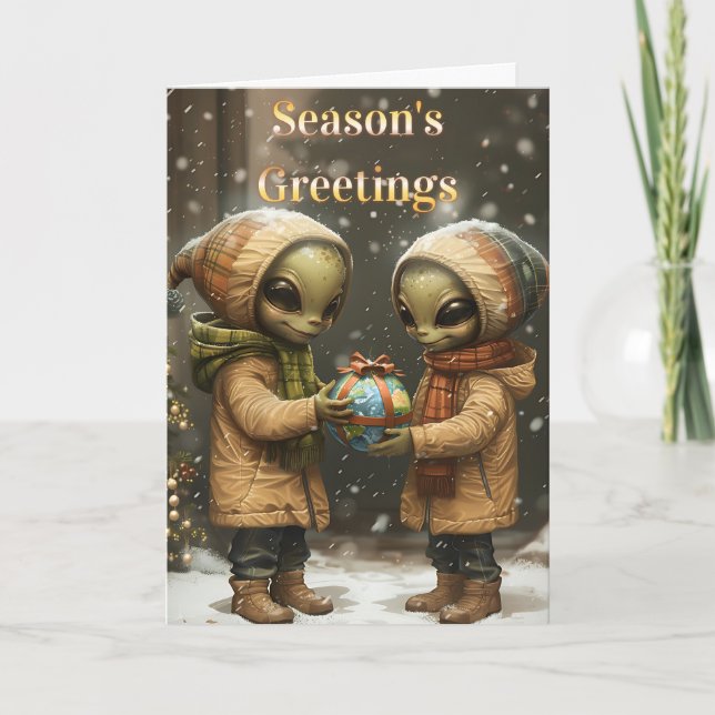 Galactic Season's Greetings Card (Front)