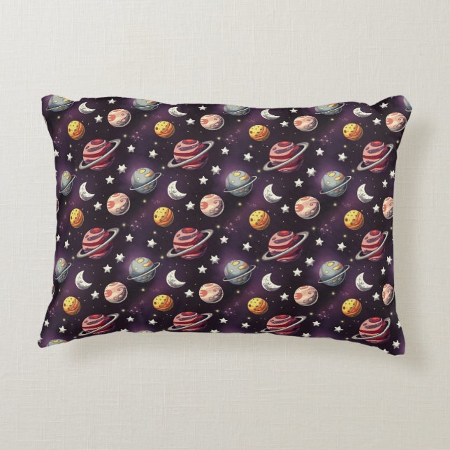 Galactic Sky Decorative Cushion (Back)