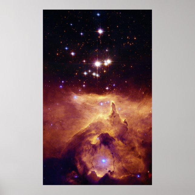 Galactic Star Cluster NGC 6357 Poster (Front)