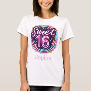 Galactic Sweet 16 - Customizable Birthday T-Shirt
