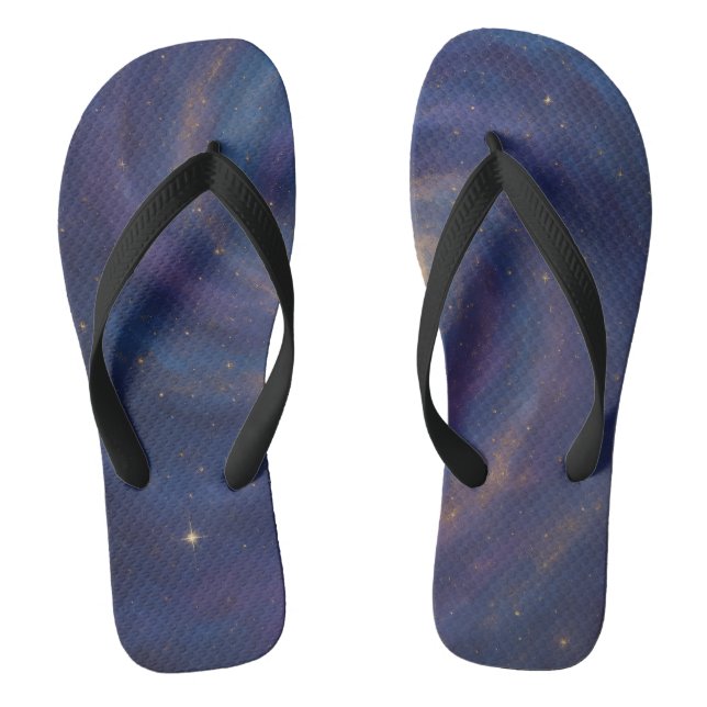 Galactic Swirl Flip Flops (Footbed)