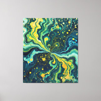 Galactic Swirls in Vivid Colors 1 Canvas Print