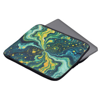 Galactic Swirls in Vivid Colors 1 Laptop Sleeve