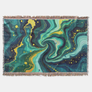 Galactic Swirls in Vivid Colours 2 Throw Blanket