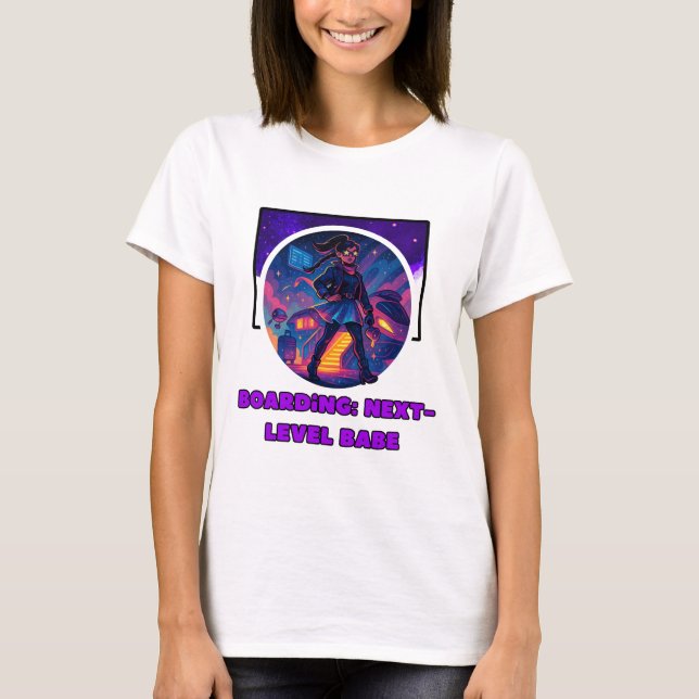galactic travel girl t-shirt (Front)
