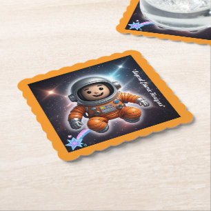 "Galactic Travel" Paper Coaster