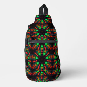 Galactic Tribe Fire Medicine Wheel Sling Bag