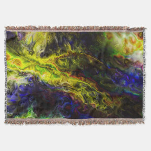Galactic Vapours Throw Blanket