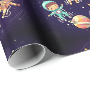 Galactic Wheels Wrapping Paper