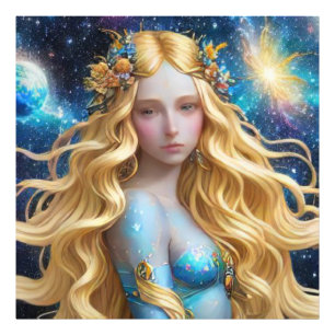 *~* Galactic Women Fantasy Cosmic AP58 Planets Photo Print