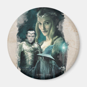 Galadriel, ELROND™, & Gandalf Graphic Magnet