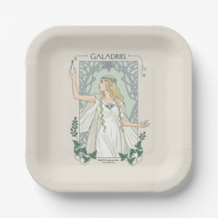 Galadriel Light of Valinor Graphic Paper Plate
