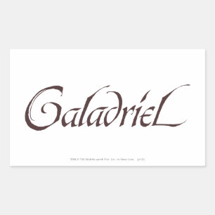Galadriel Name Solid Rectangular Sticker
