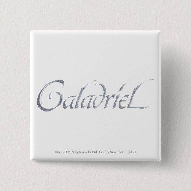 Galadriel Name Textured 15 Cm Square Badge (Front)
