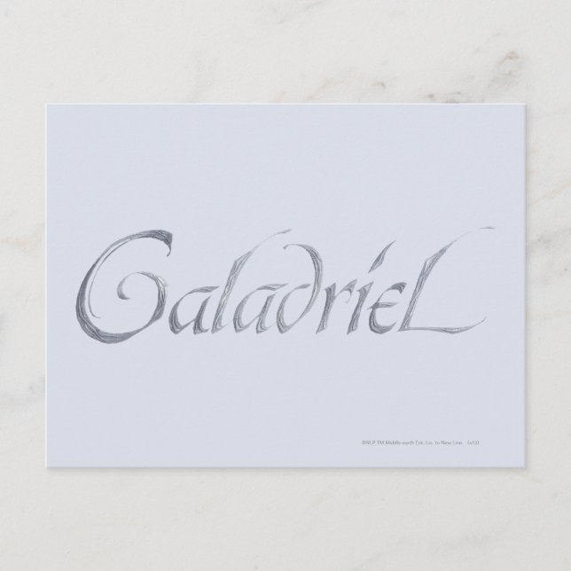 Galadriel Name Textured Postcard (Front)