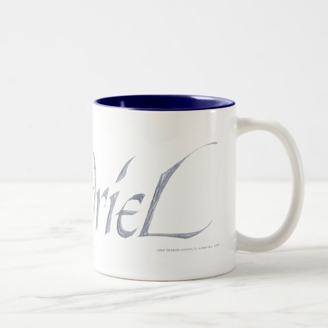 Galadriel Name Textured Two-Tone Coffee Mug (Right)