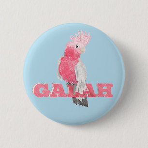 Galah Australain Bird 6 Cm Round Badge