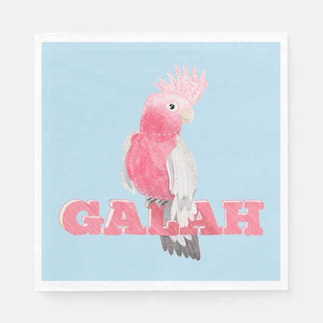 Galah Australain Bird Napkin (Front)
