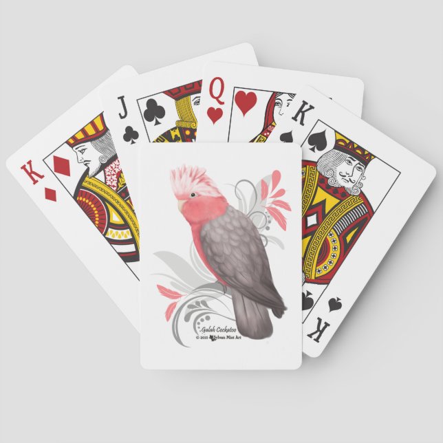 Galah Cockatoo Playing Cards (Back)