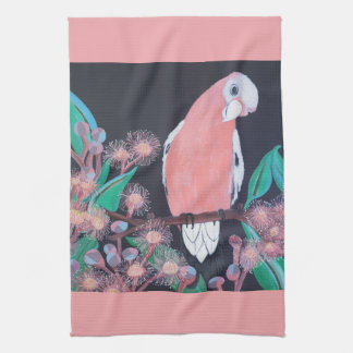 Galah & Gum Nuts Pink Tea Towel