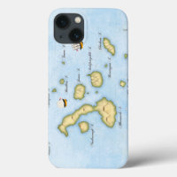 Galapagos Archipelago Nautical Map With Ships