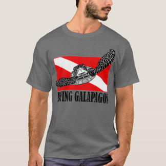Galapagos Diving with Sea Turtle T-Shirt