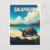 Galapagos Giant Tortoise Postcard