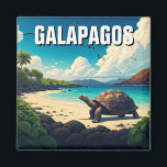 Galapagos Giant Tortoise Postcard Magnet<br><div class="desc">The Galápagos Islands, a remote archipelago in the Pacific Ocean, are a treasure trove of biodiversity and a living laboratory of evolution. This unique archipelago, located about 600 miles off the coast of Ecuador, is home to a remarkable array of endemic species, including the giant tortoise, the marine iguana The...</div>