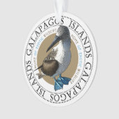 Galapagos Islands Blue Footed Booby Bird Ornament (Front)