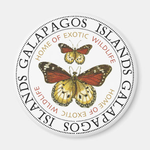 Galapagos Islands Butterflies Magnet