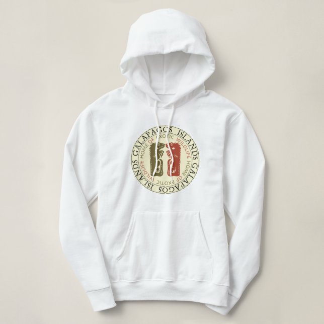 Galapagos Islands Iguanas Hoodie (Design Front)
