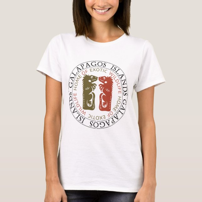 Galapagos Islands Iguanas T-Shirt (Front)