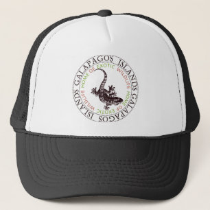 Galapagos Islands Lizard Souvenir Trucker Hat