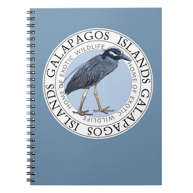 Galapagos Islands Night Heron Notebook Journal (Front)