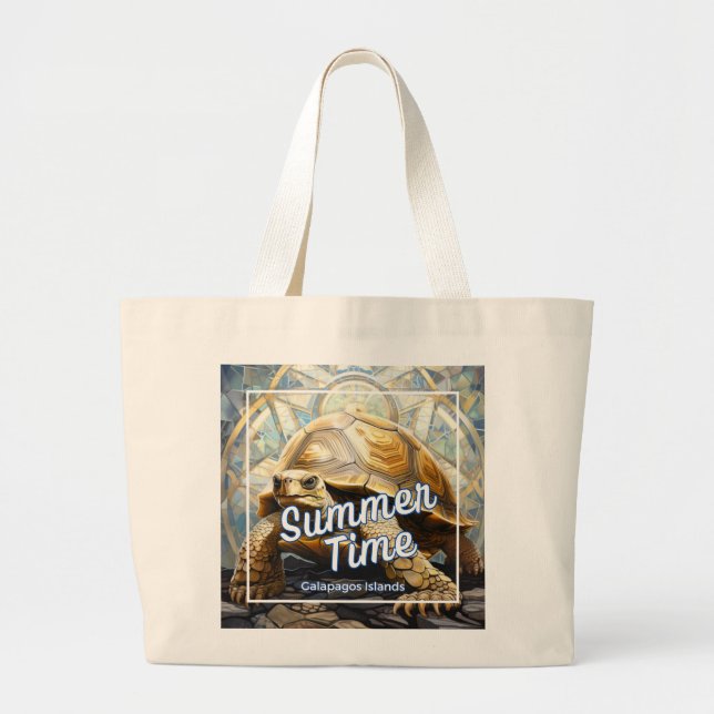 Galapagos Islands Summer time Large Tote Bag (Front)