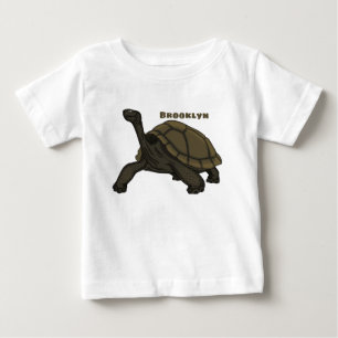 Galapagos land tortoise illustration baby T-Shirt