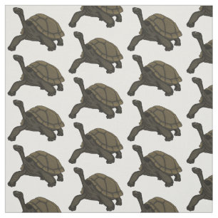 Galapagos land tortoise illustration  fabric