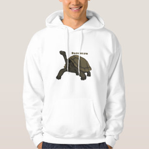 Galapagos land tortoise illustration hoodie